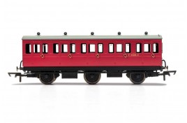 3rd Class BR E31085 6 Wheel Coach With Fitted Lights OO Gauge 